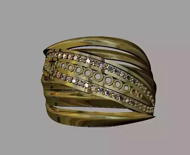 Fashion Women Ring 3D print model