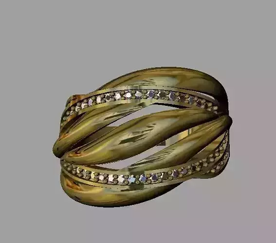 Fashion Women Ring 3D print model