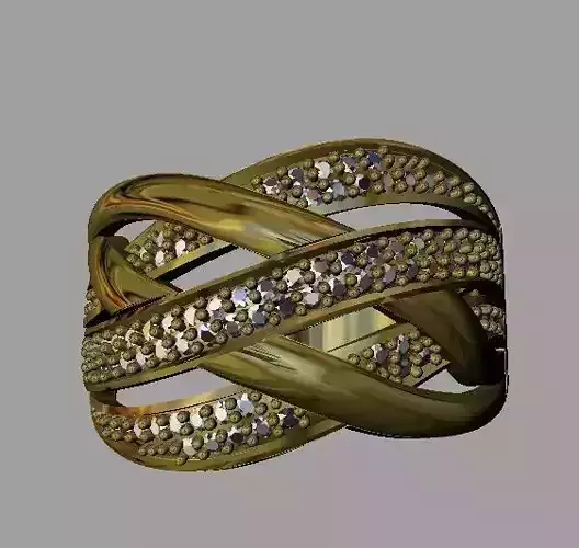 Fashion Women Ring 3D print model