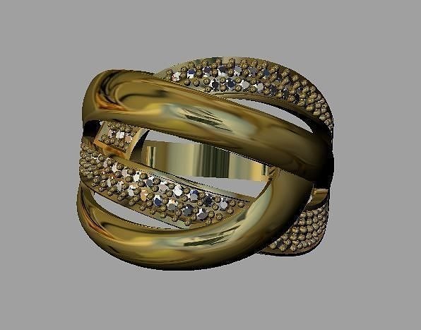 Fashion Women Ring 3D print model