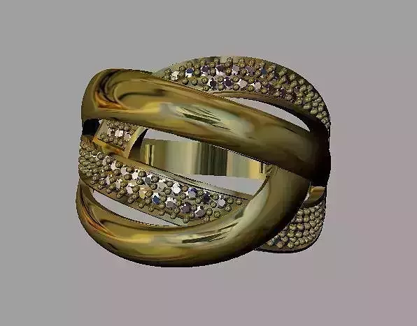 Fashion Women Ring 3D print model