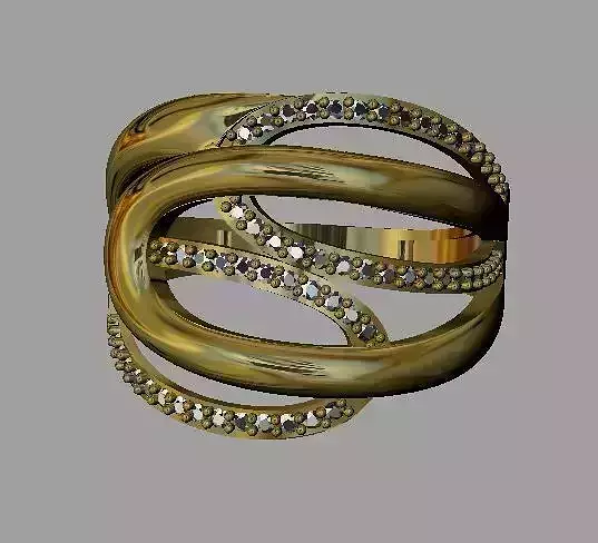 Fashion Women Ring 3D print model