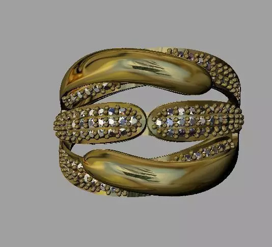Fashion Women Ring 3D print model_0