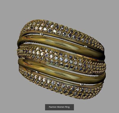 12 Fashion Ring 3D Model Collection_2