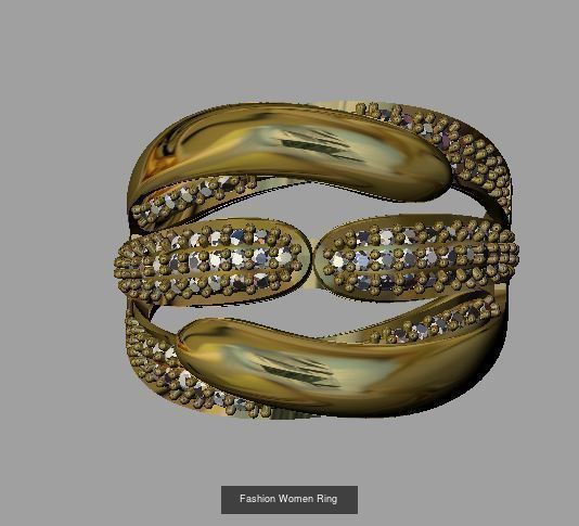 12 Fashion Ring 3D Model Collection_12