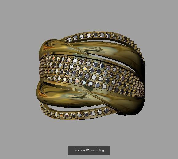 12 Fashion Ring 3D Model Collection_5