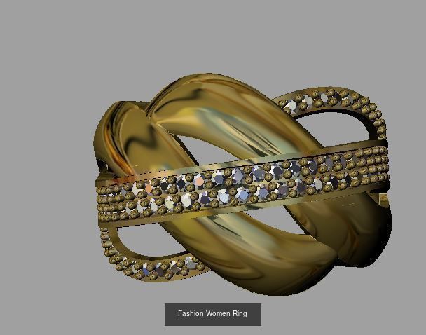 12 Fashion Ring 3D Model Collection_6