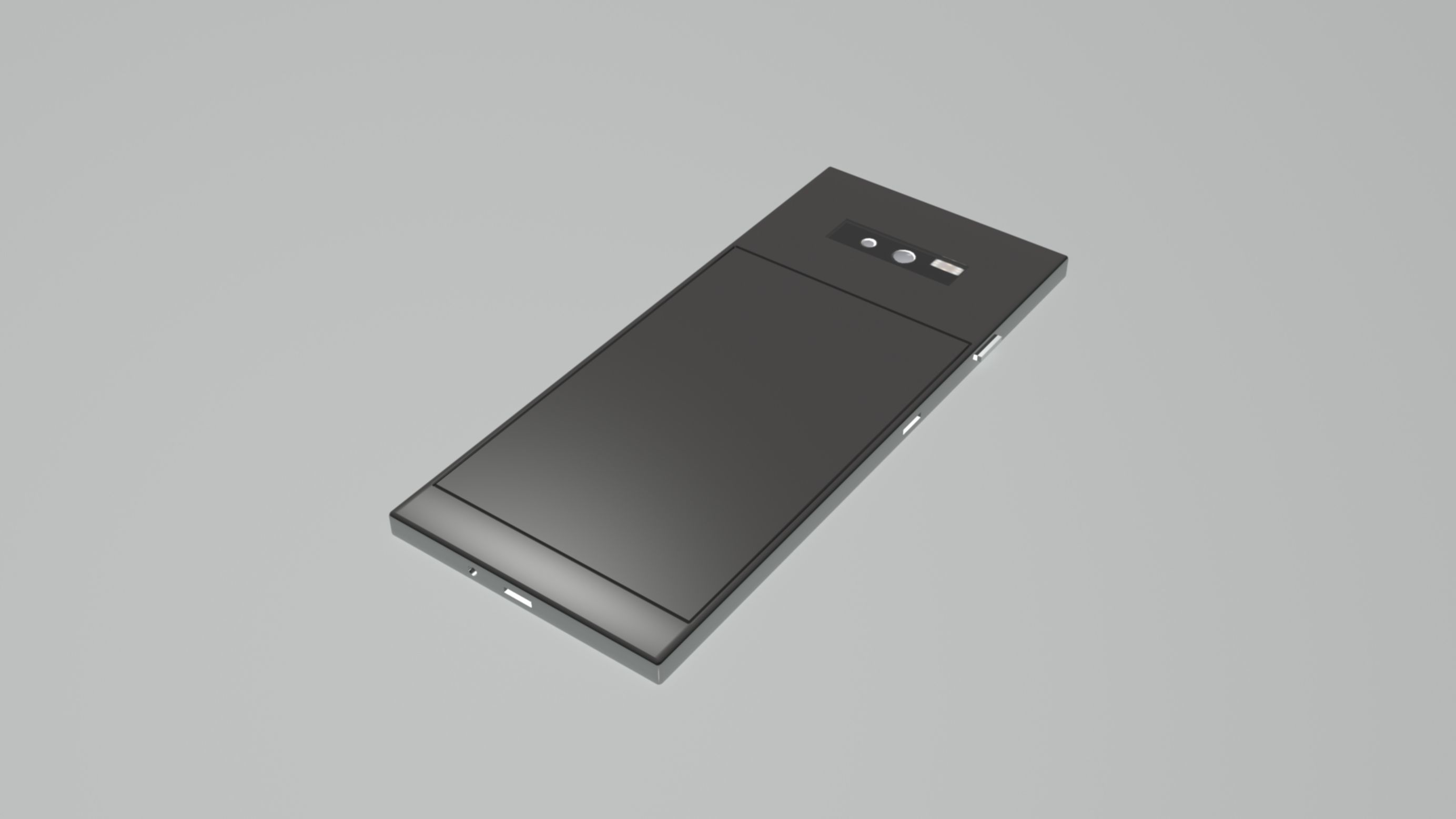 Smartphone concept design Low-poly 3D model_11