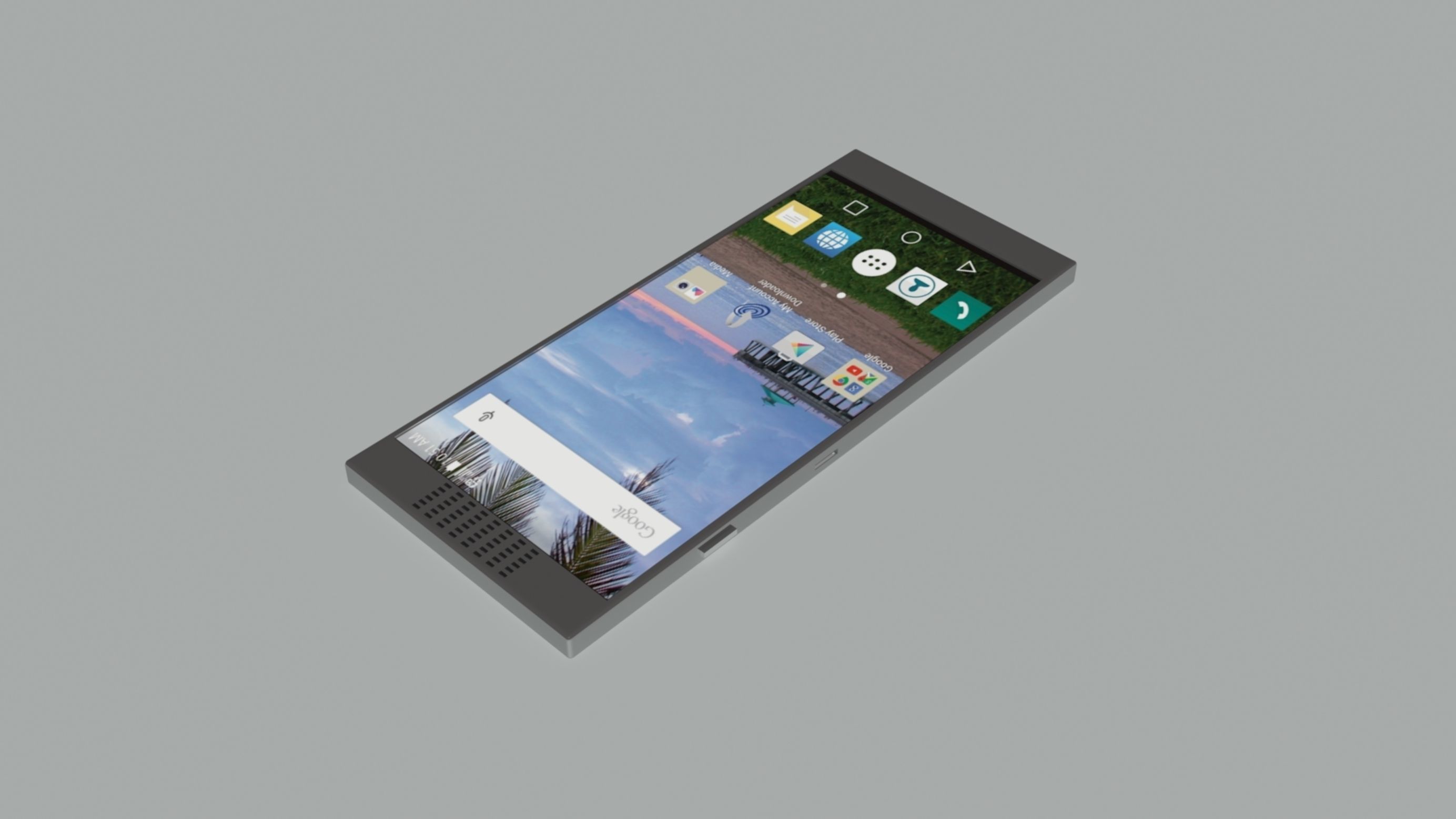 Smartphone concept design Low-poly 3D model_10