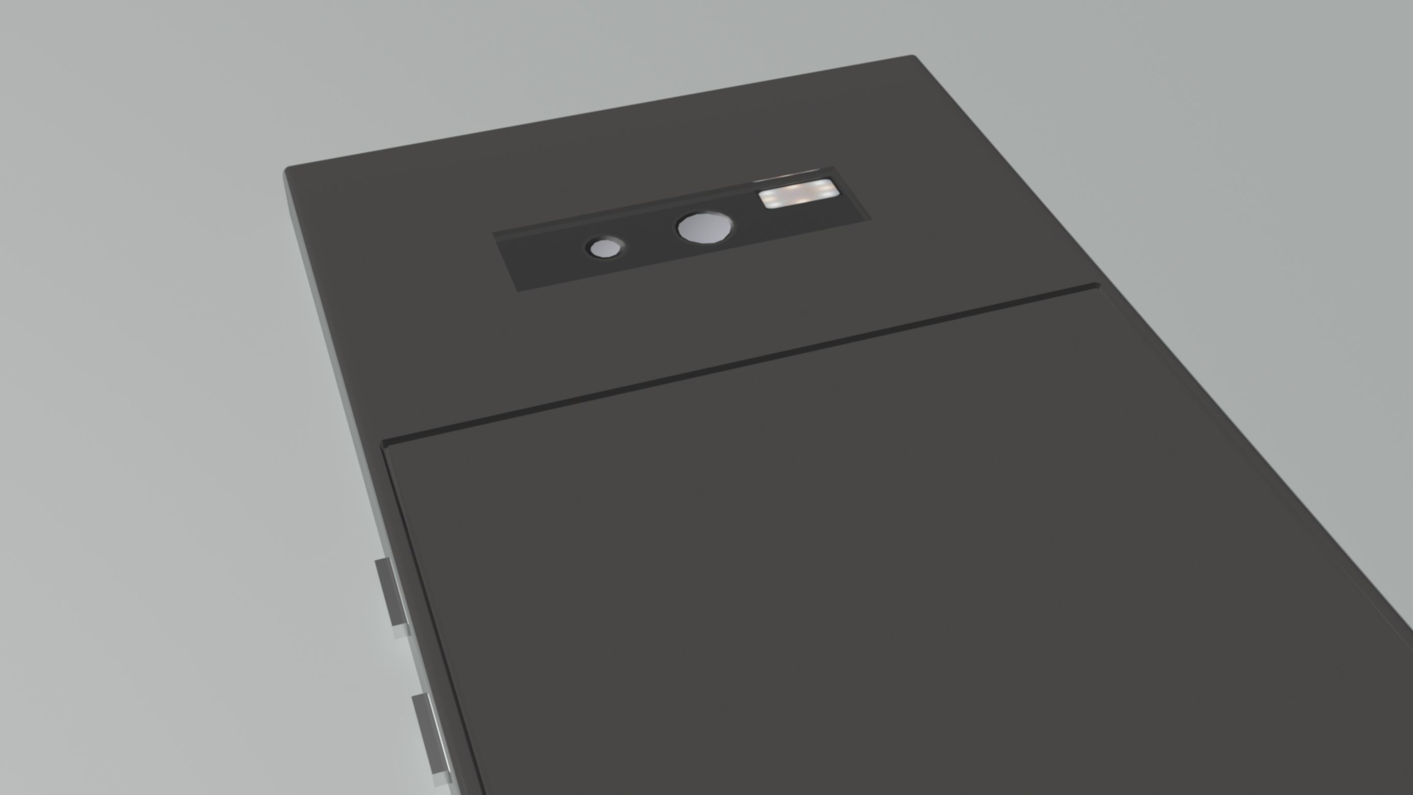 Smartphone concept design Low-poly 3D model_2