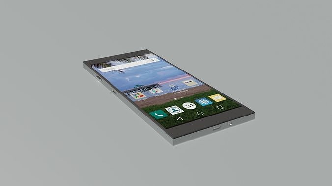 Smartphone concept design Low-poly 3D model