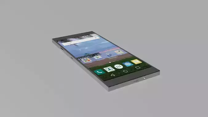 Smartphone concept design Low-poly 3D model
