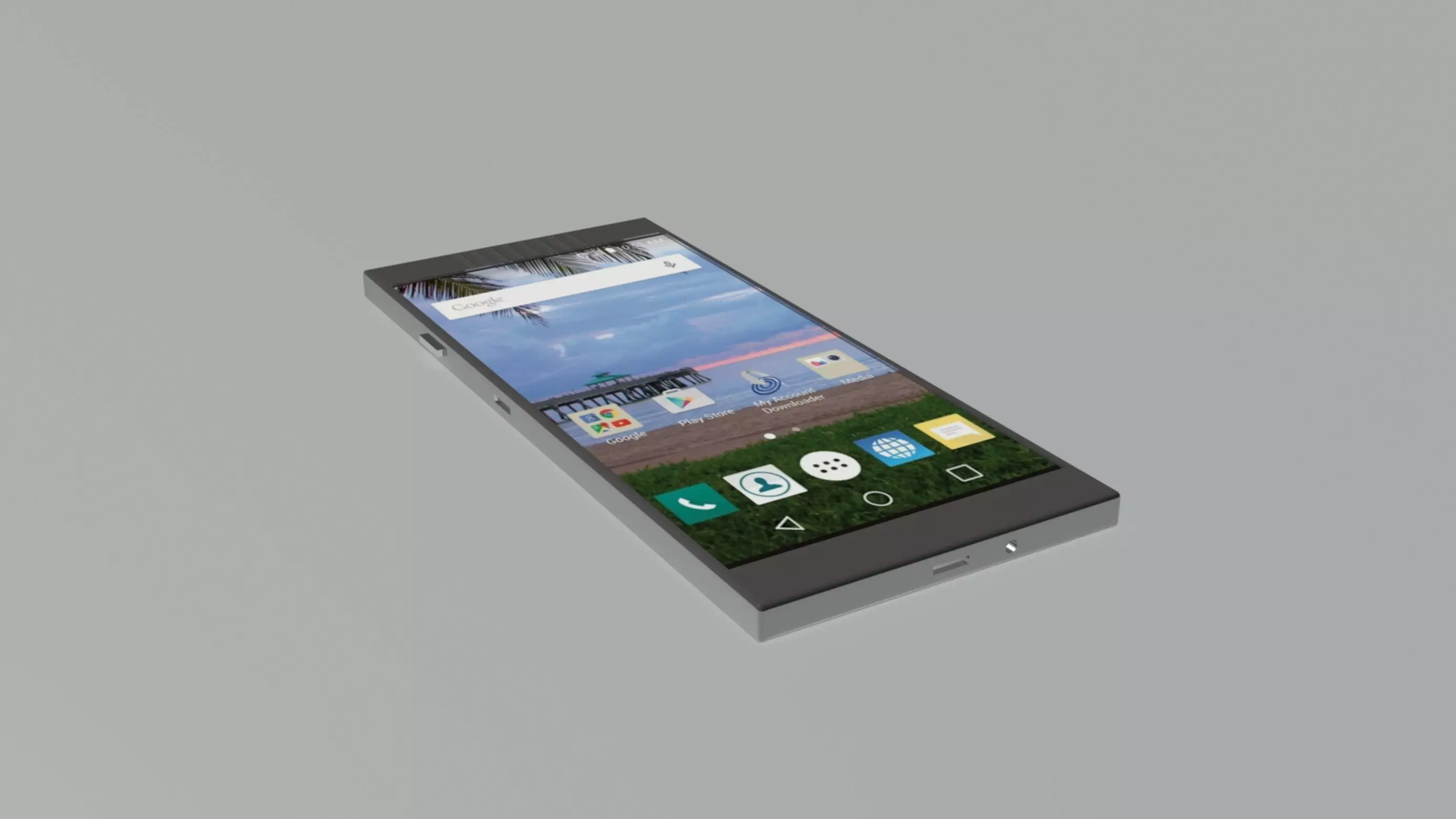Smartphone concept design Low-poly 3D model_0