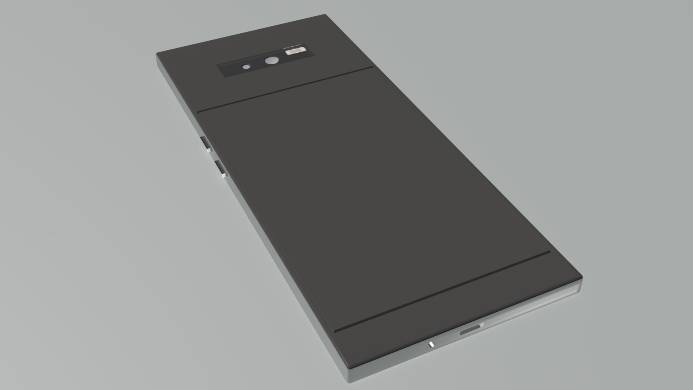 Smartphone concept design Low-poly 3D model_12