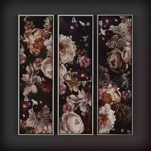 Picture Frames Low-poly 3D model