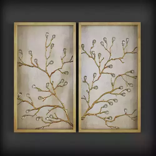 Picture Frames Low-poly 3D model