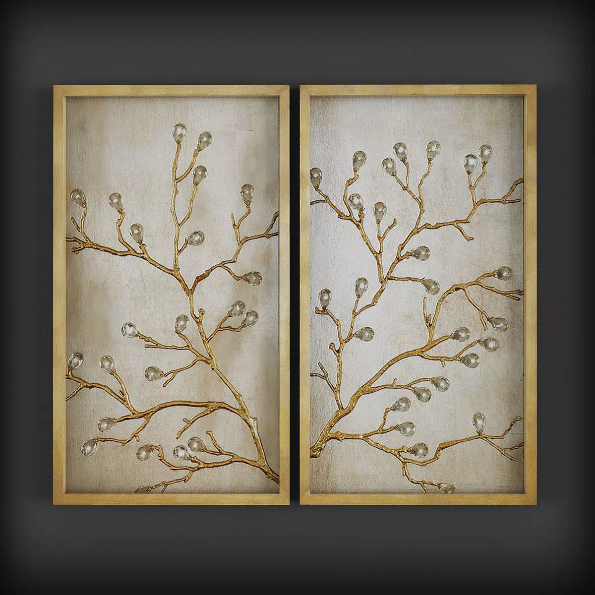 Picture Frames Low-poly 3D model_0