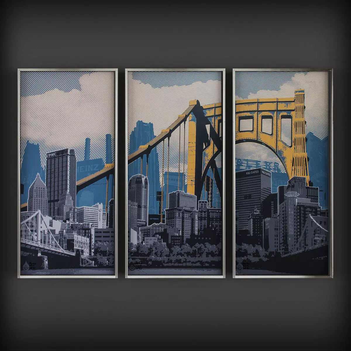 Picture Frames Low-poly 3D model_0