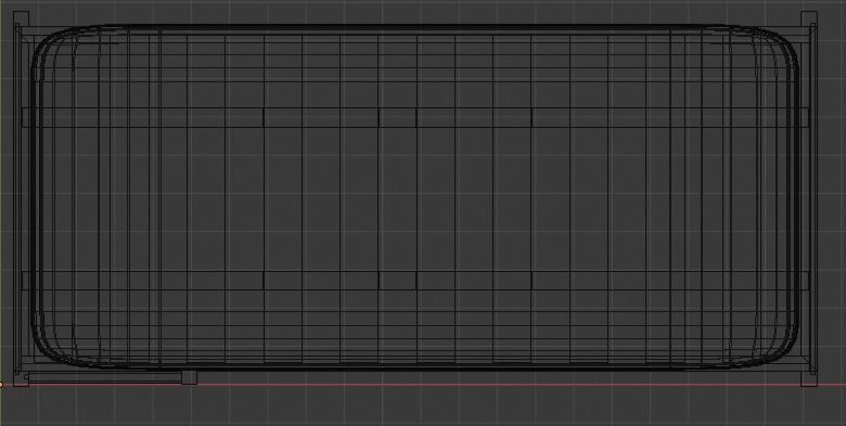 Wooden Bunk Bed Low-poly 3D model_20