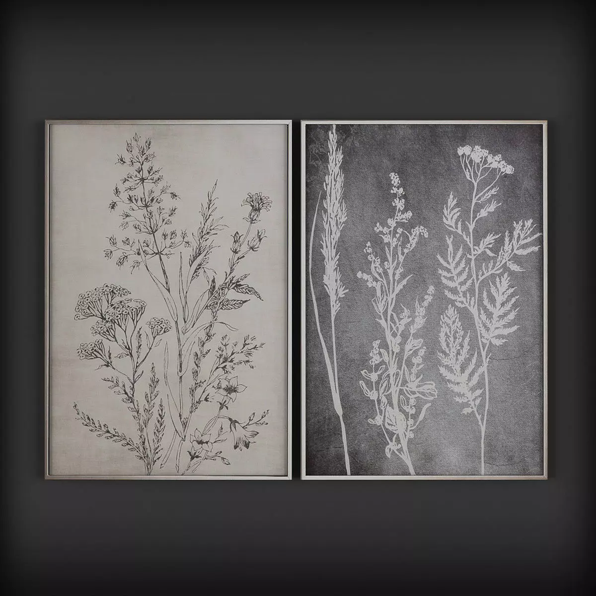 Picture Frames Low-poly 3D model_0