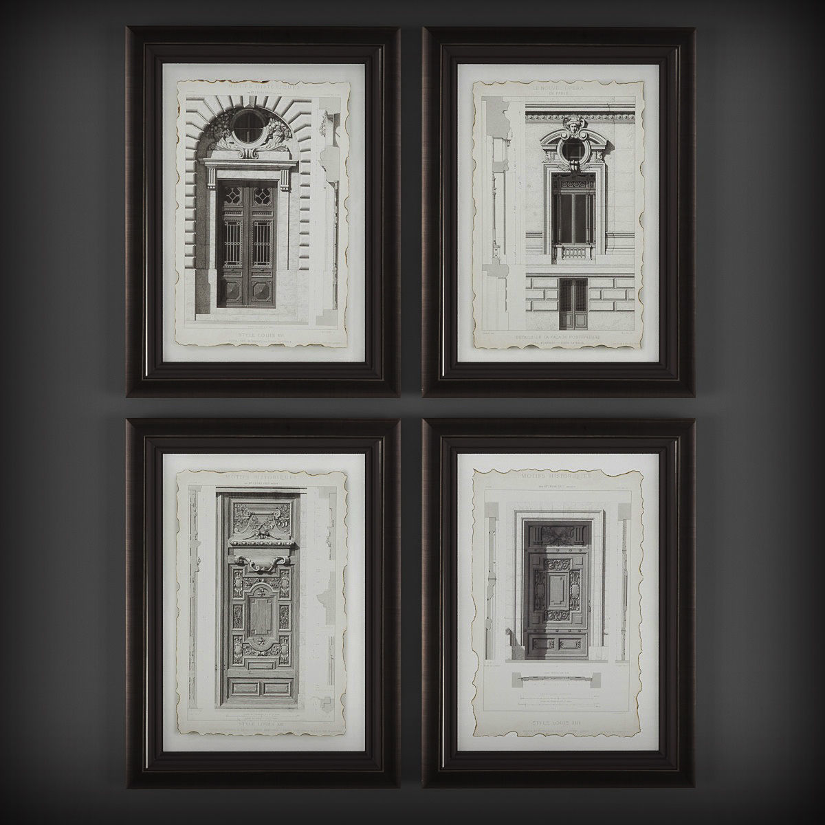 Picture Frames Low-poly 3D model_1