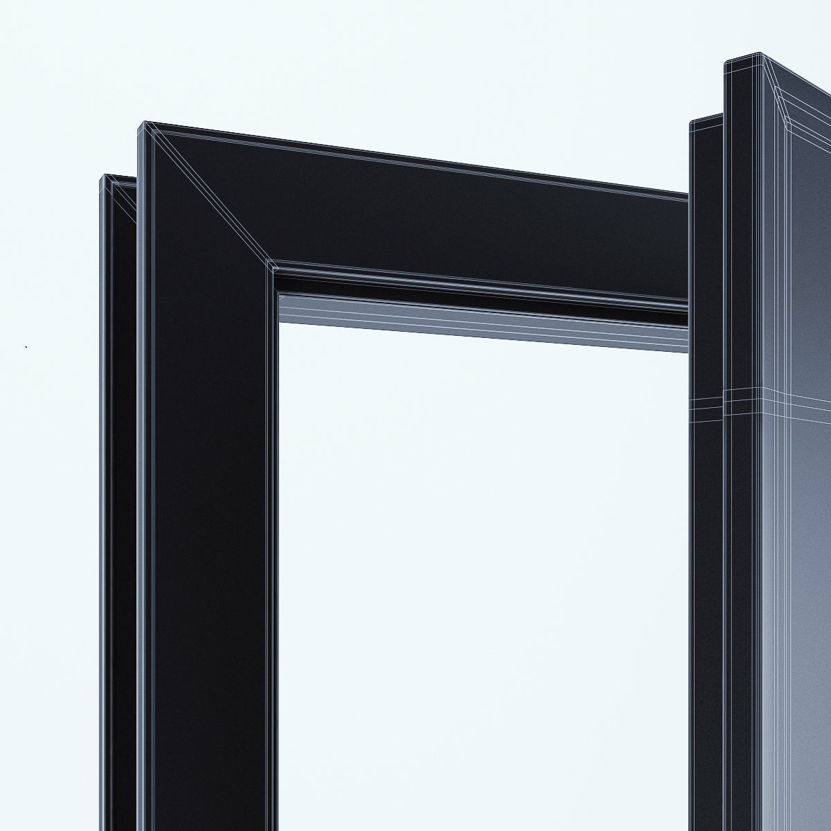 White Door 1 3D model_9