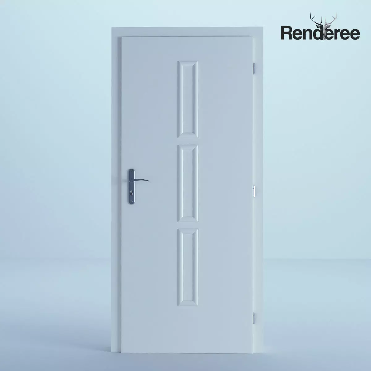 White Door 2 3D model_0
