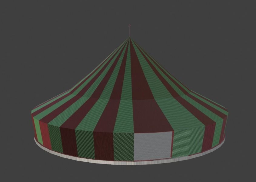 Circus Tent Free 3D model_2