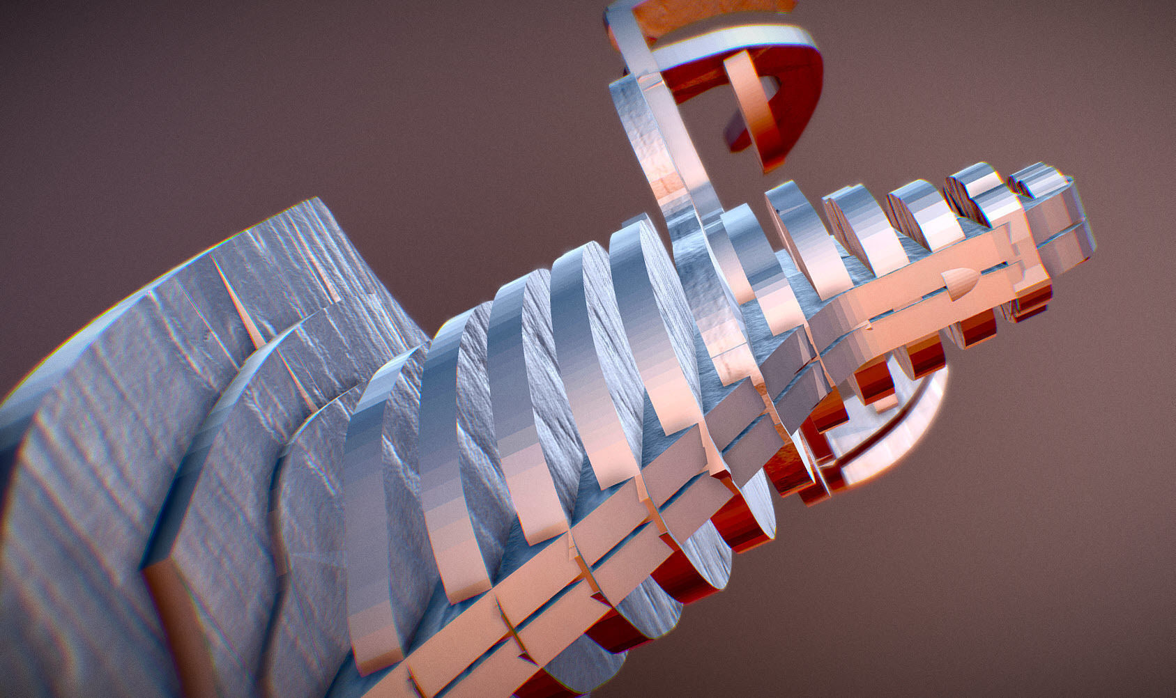  Deer Head Pendant 3D print model_14