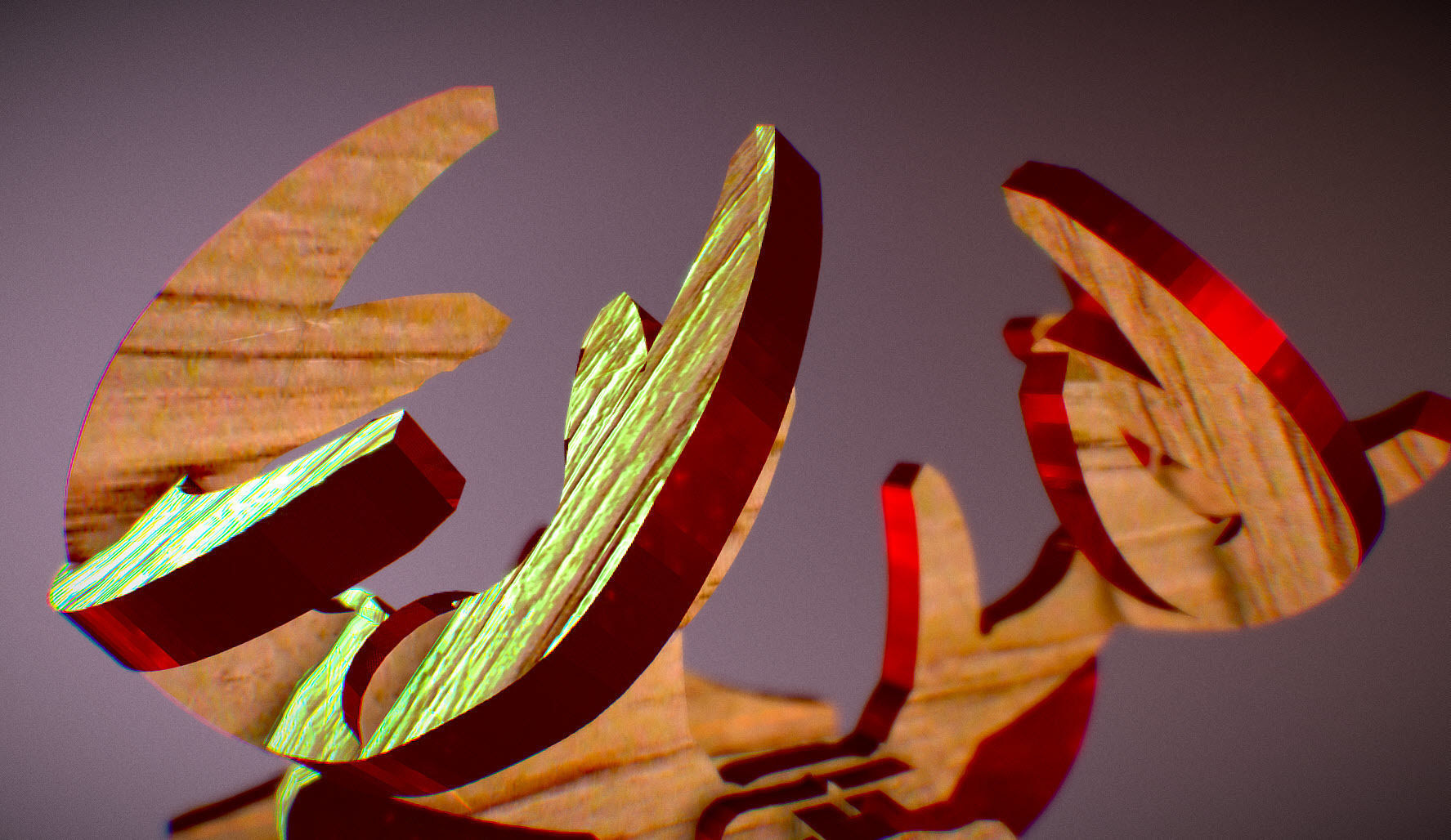  Deer Head Pendant 3D print model_12