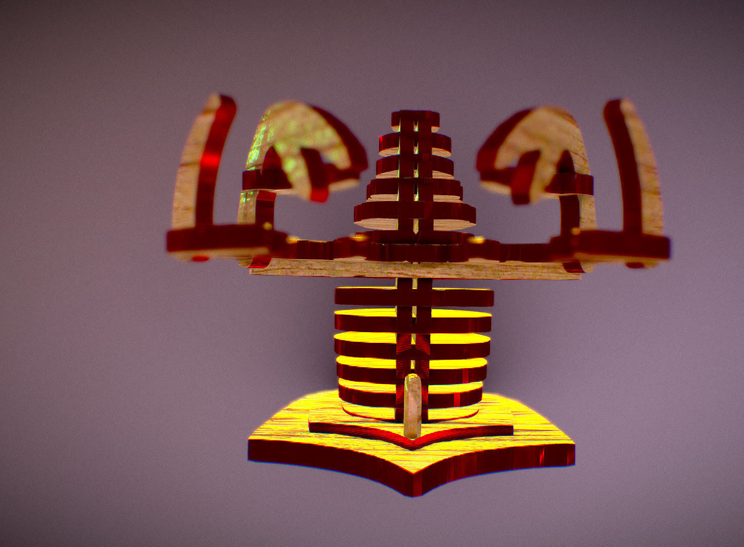  Deer Head Pendant 3D print model_5