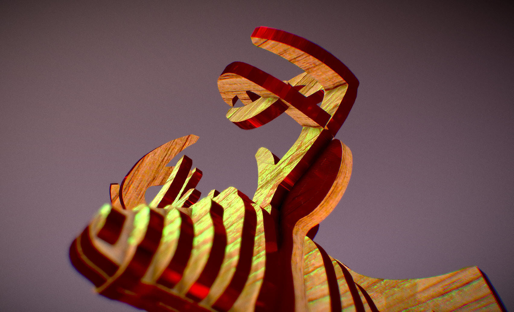  Deer Head Pendant 3D print model_10