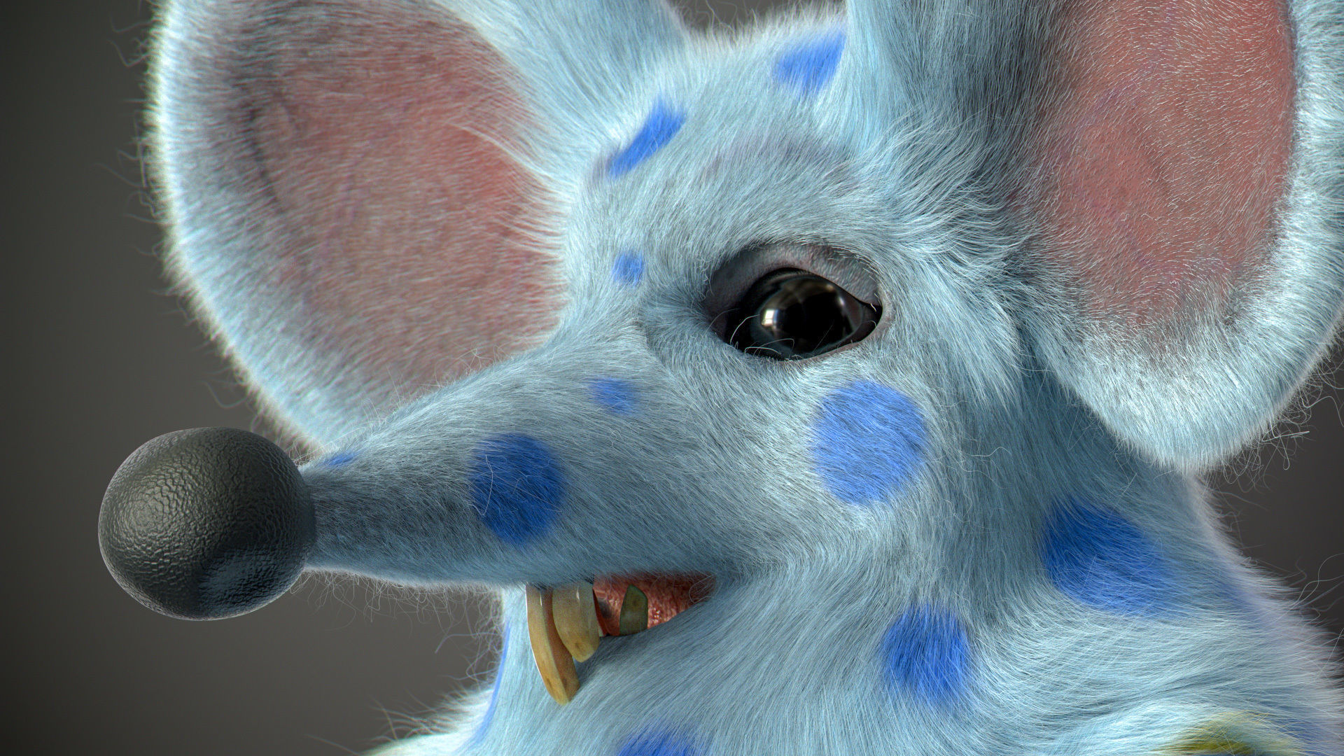 Xgen cartoon rat character project with all files redshift 3D model_43