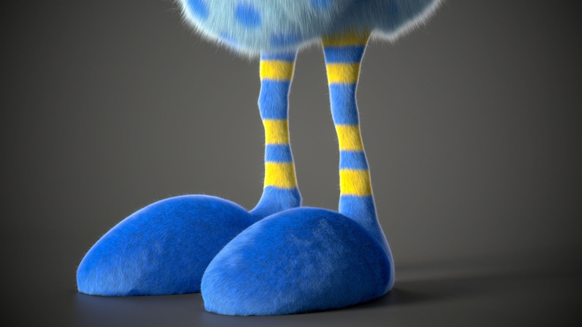 Xgen cartoon rat character project with all files redshift 3D model_25