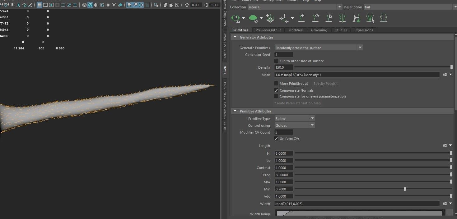 Xgen cartoon rat character project with all files redshift 3D model_7