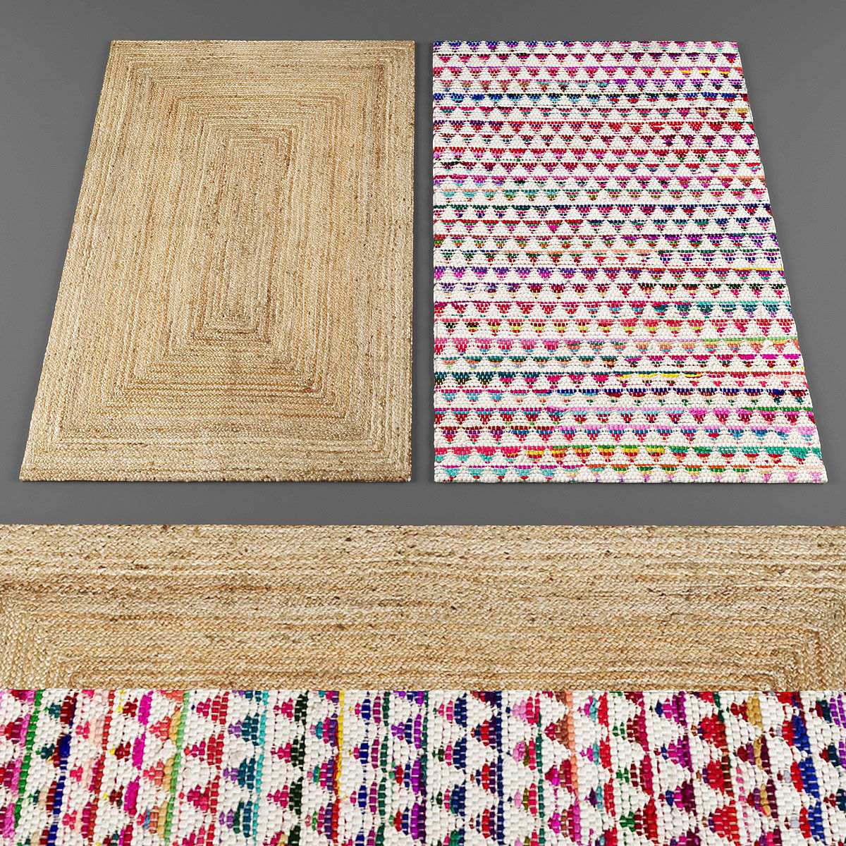 La Redoute rugs collection 07 Low-poly 3D model_1