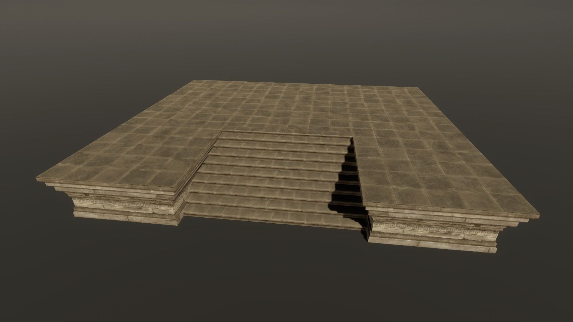 Fantasy Stone Portal - Game Props Low-poly 3D model_2