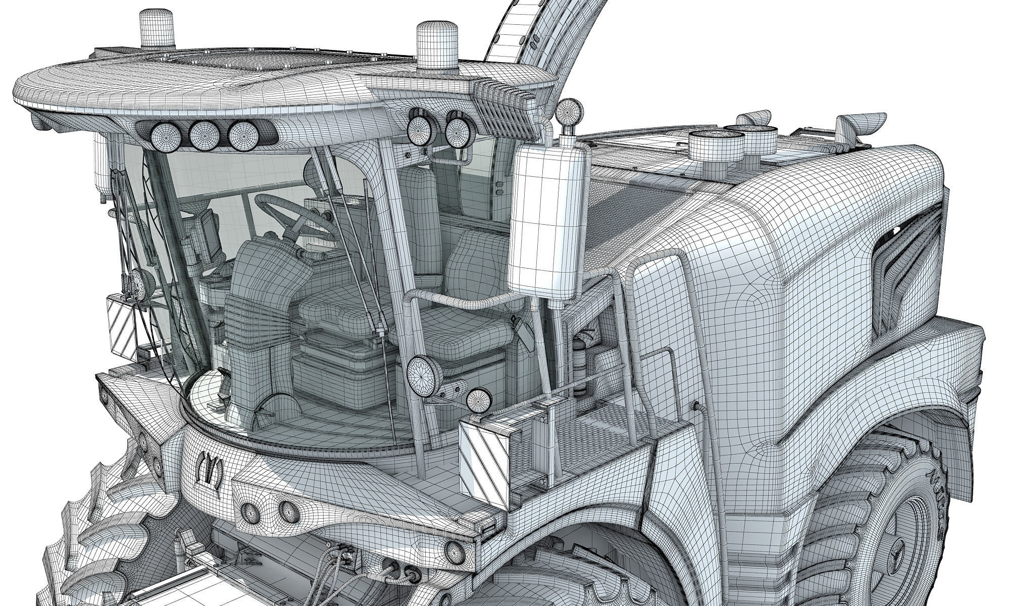 Krone Forage Harvester 3D model_18