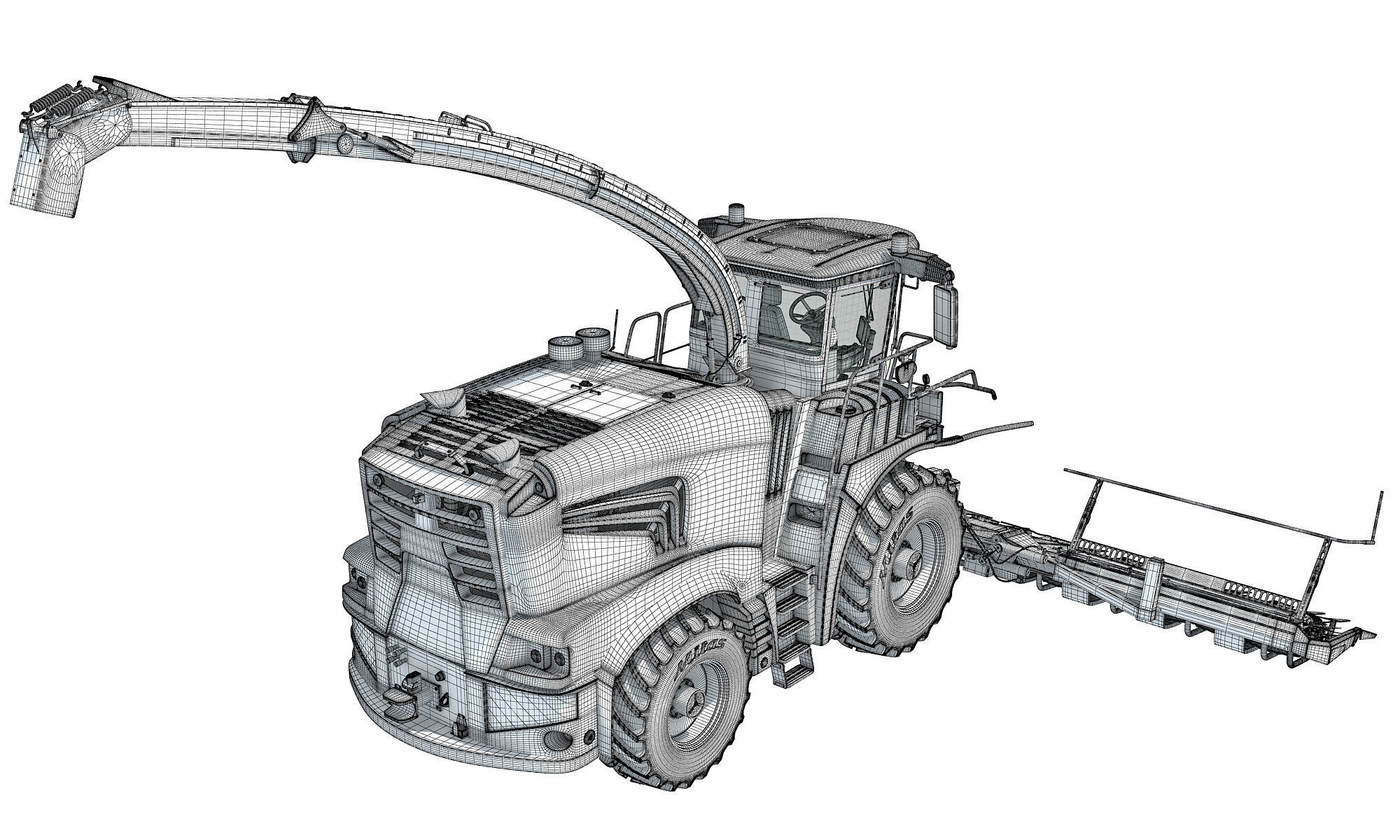 Krone Forage Harvester 3D model_15