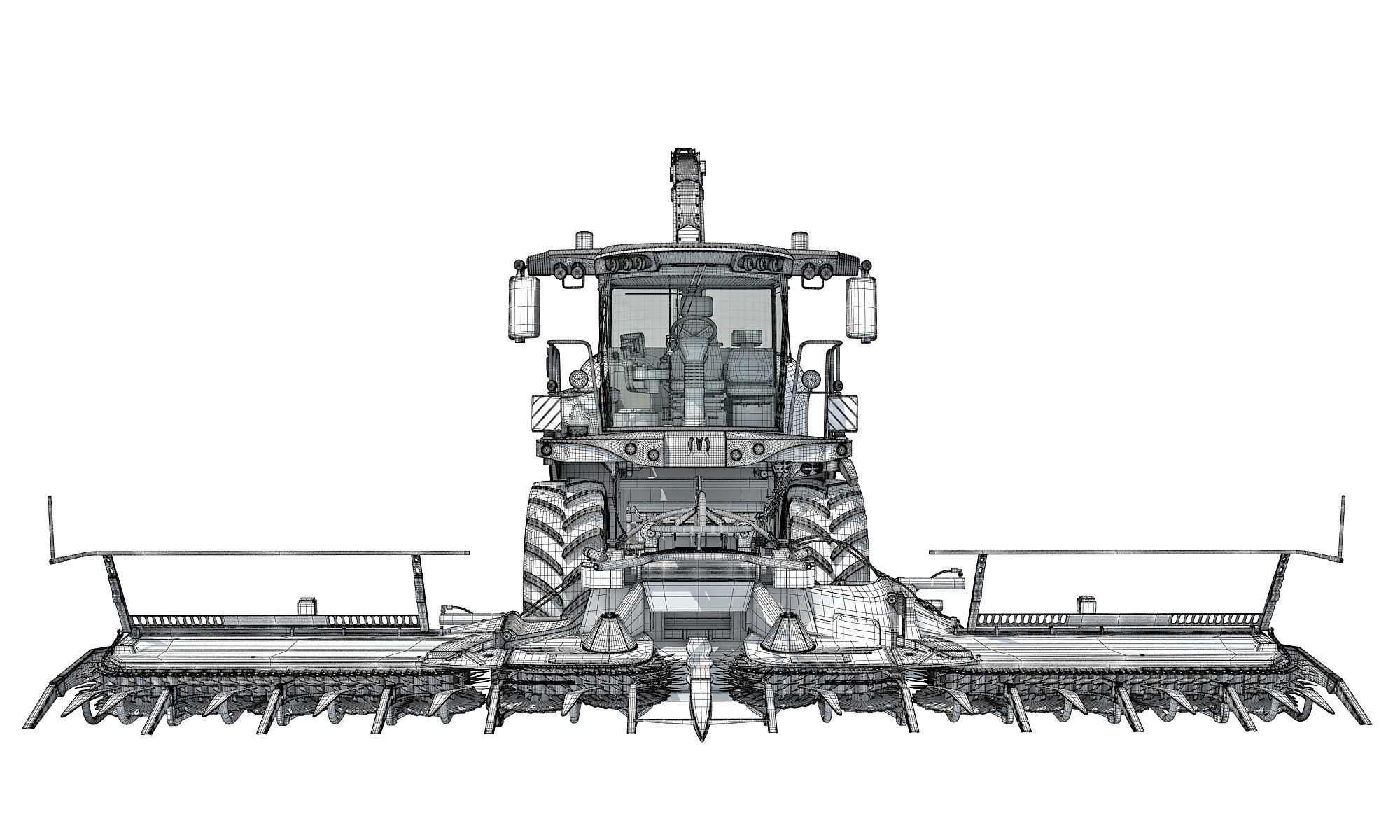 Krone Forage Harvester 3D model_17