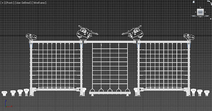 Low  Detailed 3D Model Climbing  Play Ground - Kindergarten Set Low-poly 3D model