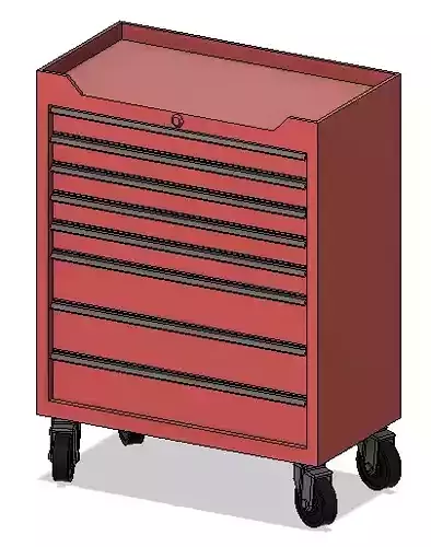 Garage tool box M 3D print model