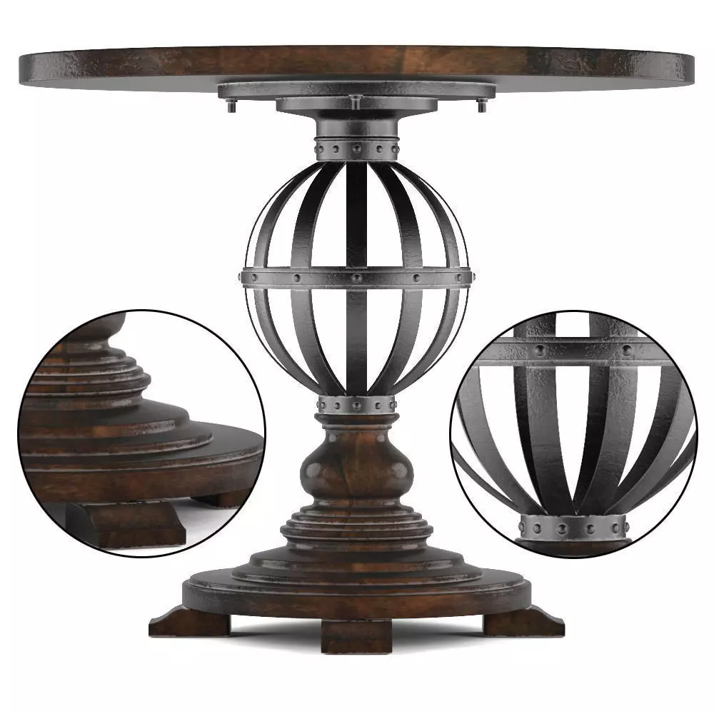 European Farmhouse-Provencal Gardens Table 3D model_0