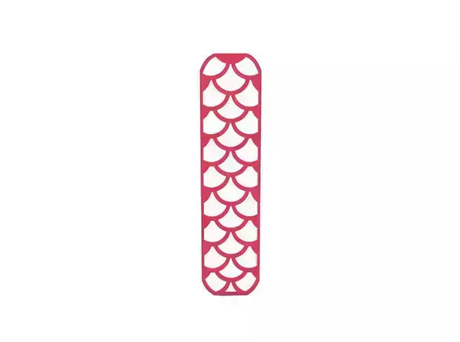 Bookmark nail file with fish scales