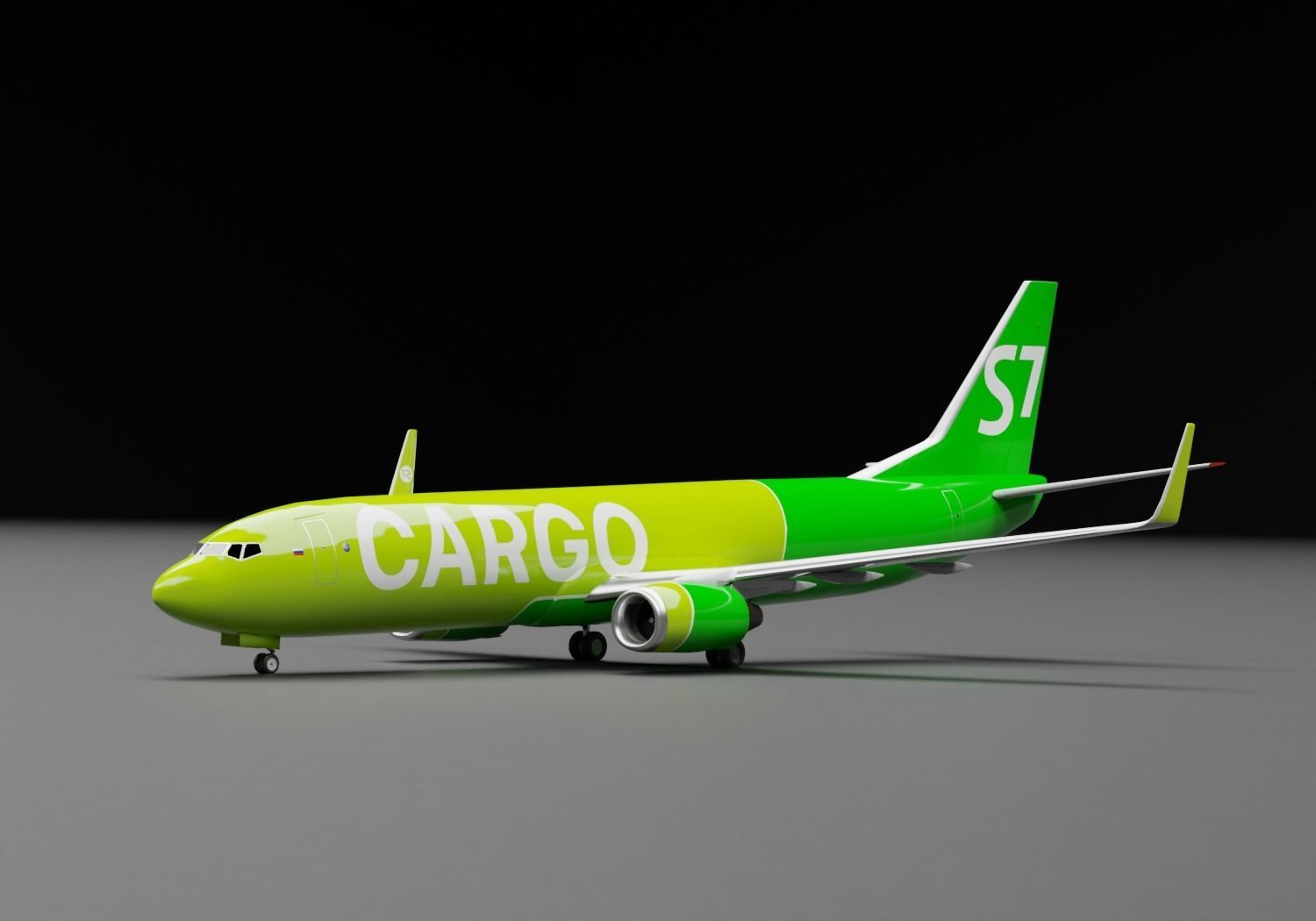 Boeing 737-800 S7 Airlines Cargo Livery  3D model_2