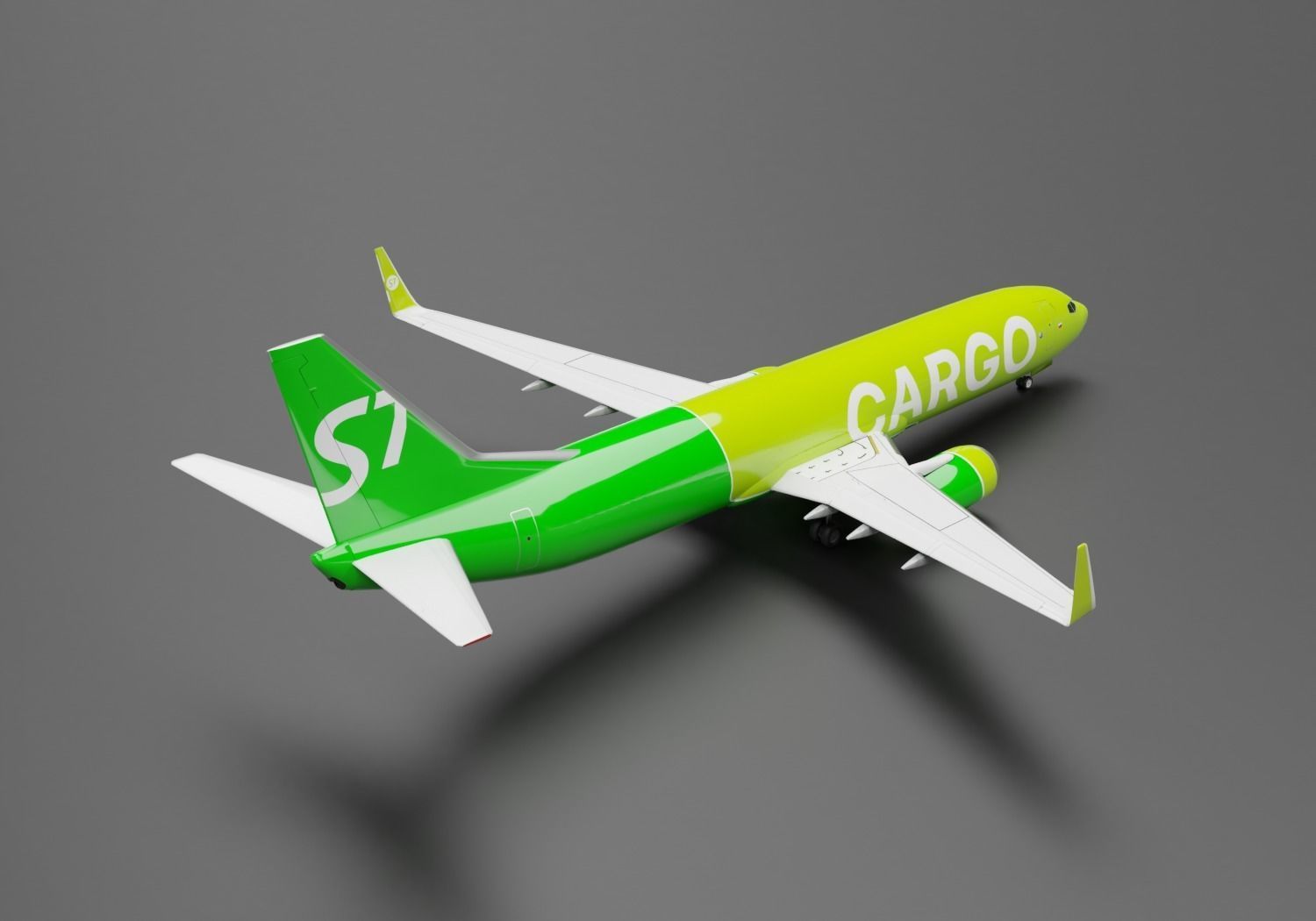 Boeing 737-800 S7 Airlines Cargo Livery  3D model_1