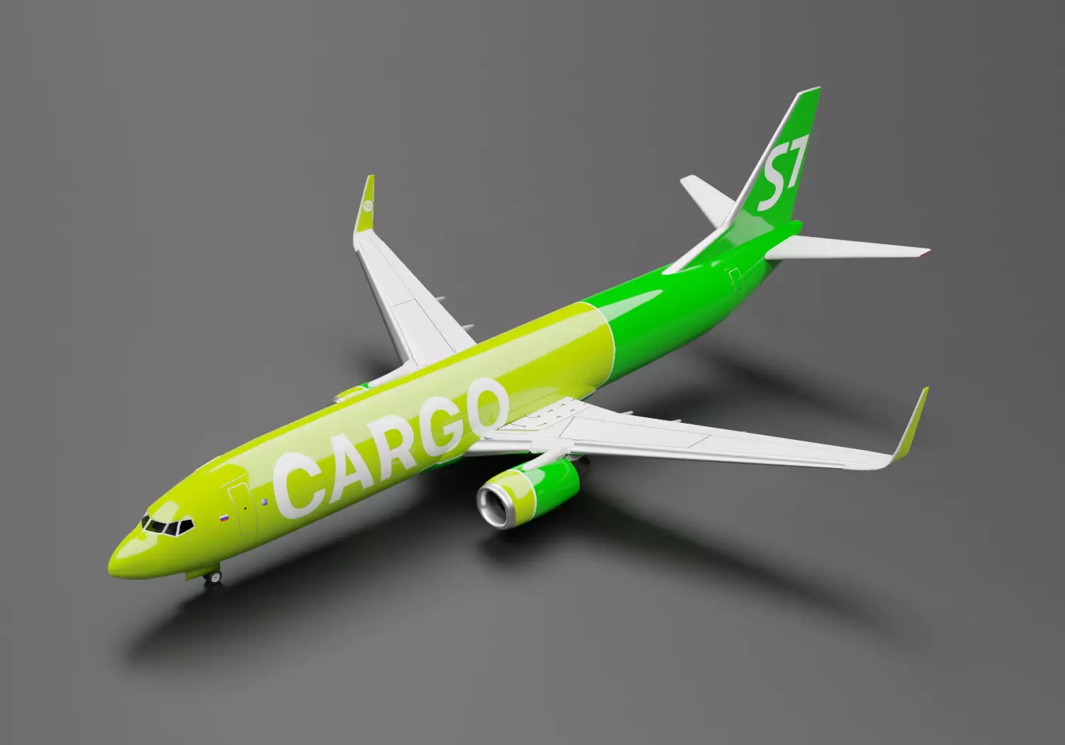 Boeing 737-800 S7 Airlines Cargo Livery  3D model_0