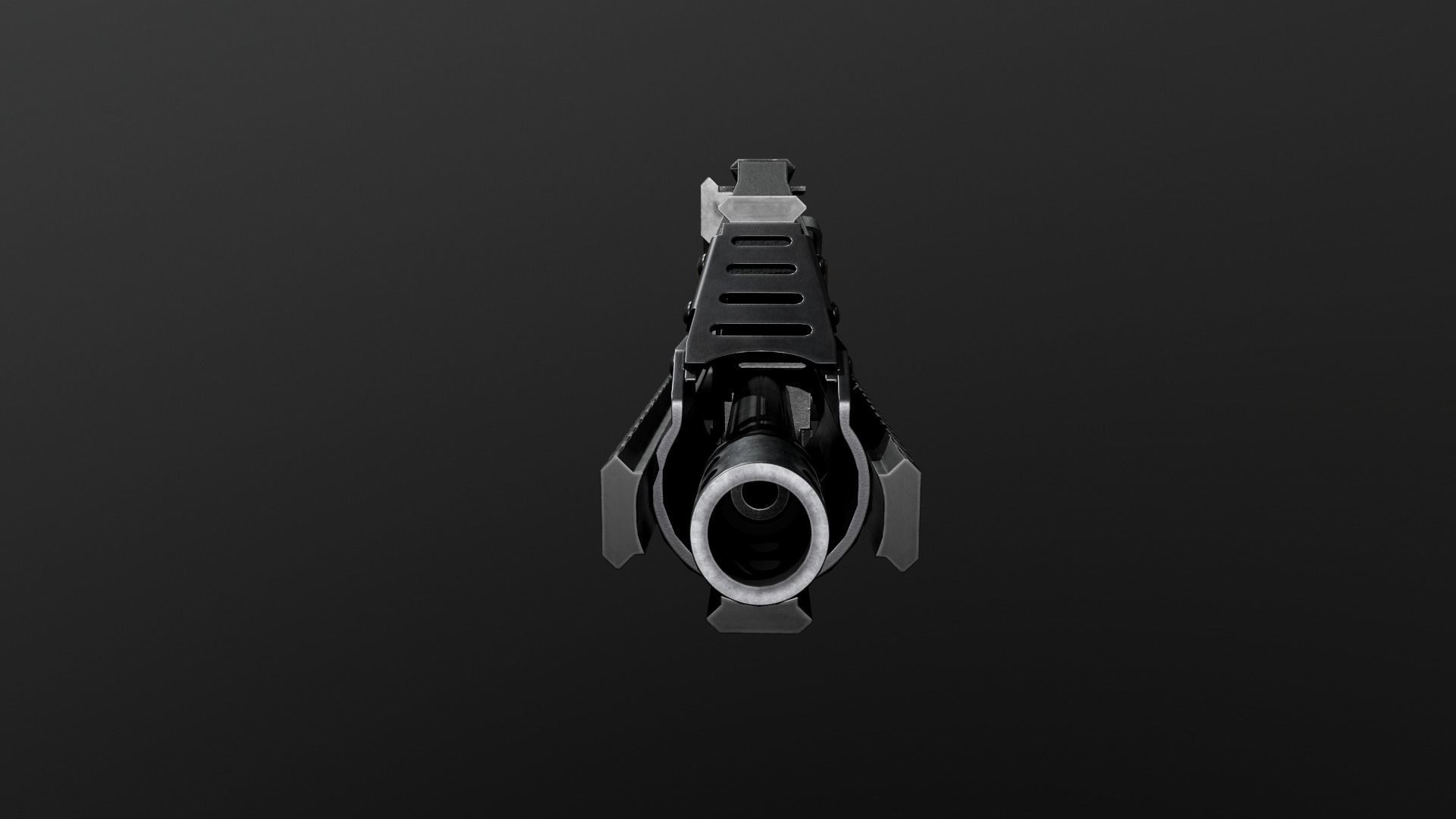 FN P90 Sub Machine Gun Low-poly 3D model_15