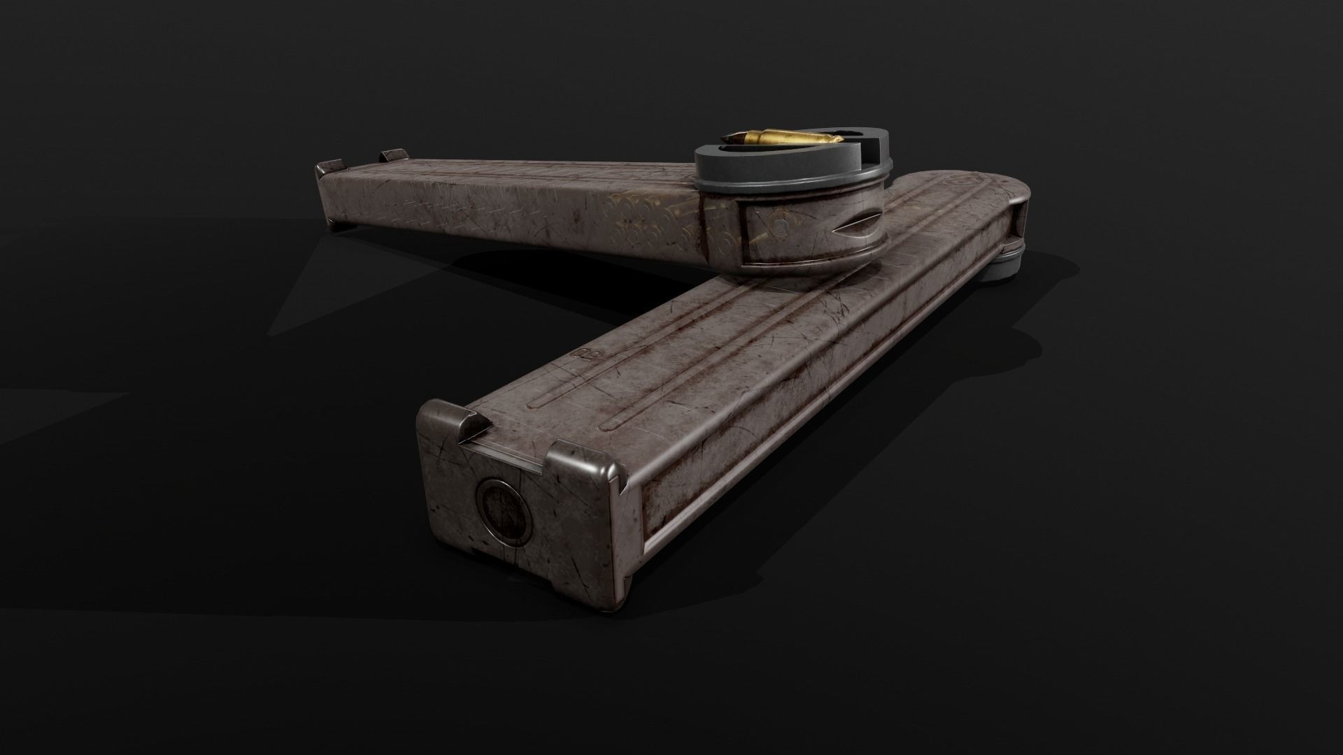FN P90 Sub Machine Gun Low-poly 3D model_28