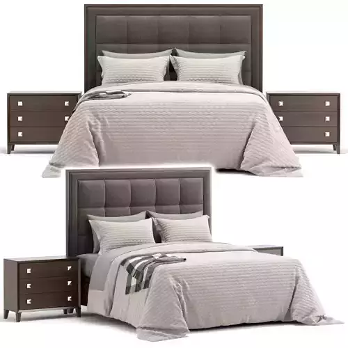 Lexington StTropez Upholstered Panel Bed